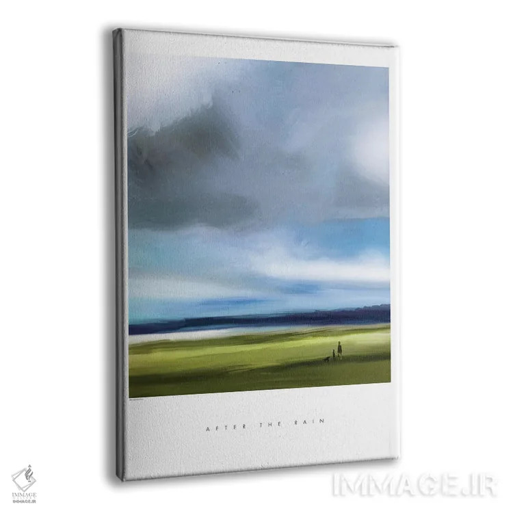 تابلو مینیمال "بعد از باران" اثر مرسدس لوپز چارو - نمای پرسپکتیو محصول