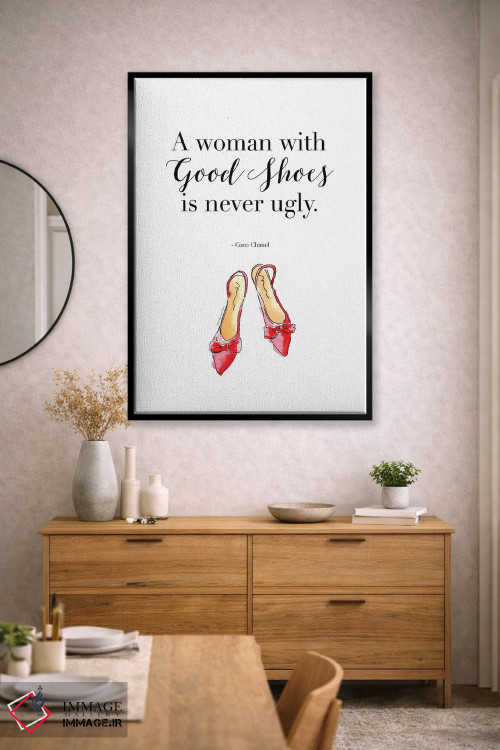 تابلو دکوراتیو "زنی با کفش های خوب" اثر مرسدس لوپز چارو - D2B