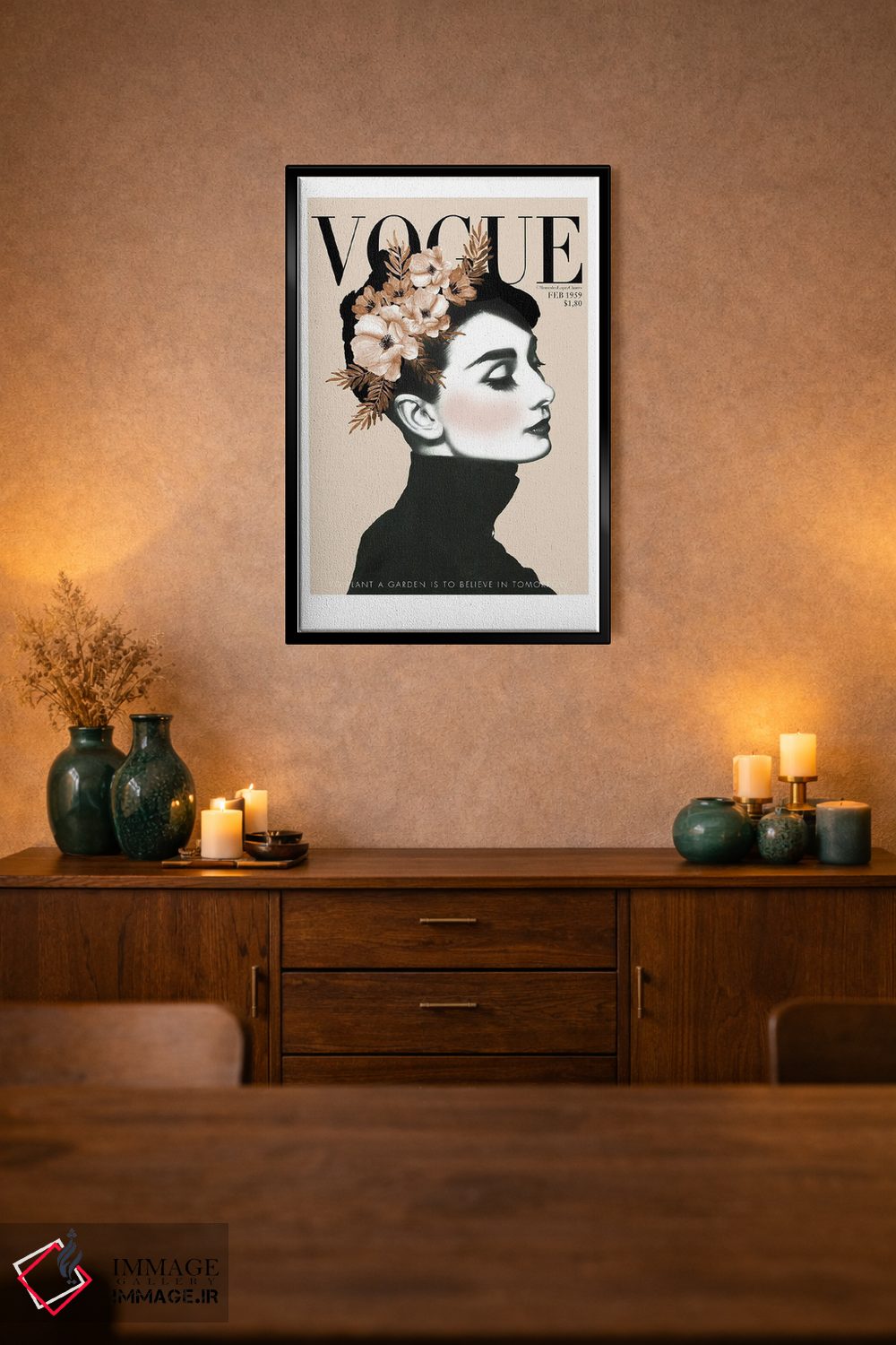 تابلو مدرن "باغ آدری" اثر مرسدس لوپز چارو - D2B