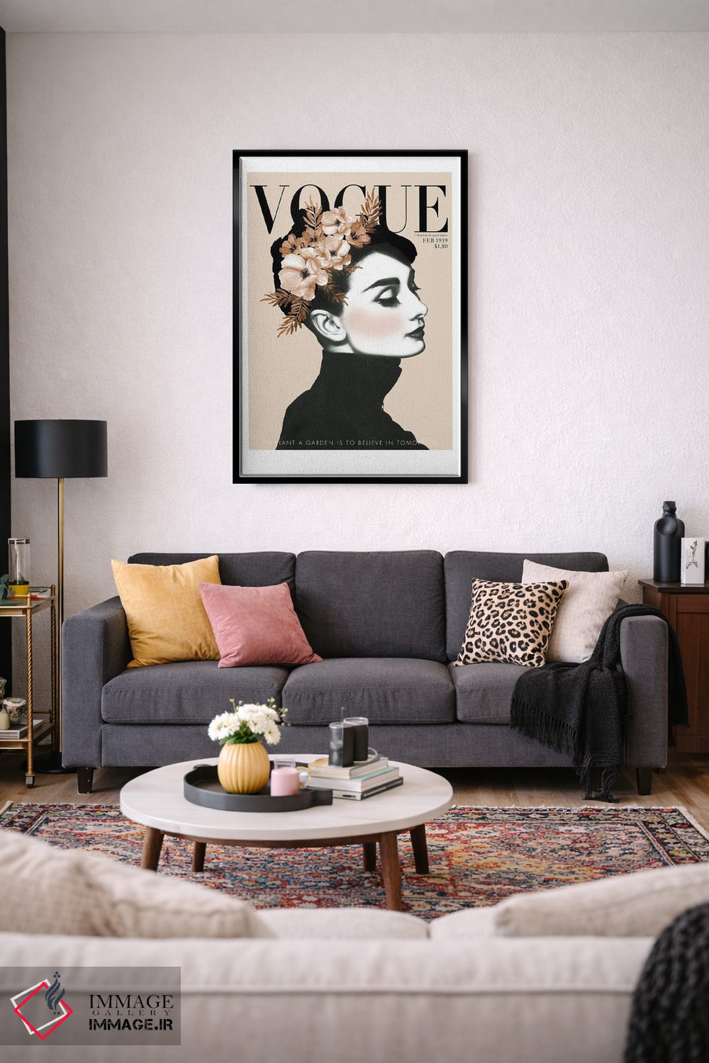 تابلو مدرن "باغ آدری" اثر مرسدس لوپز چارو - D3B