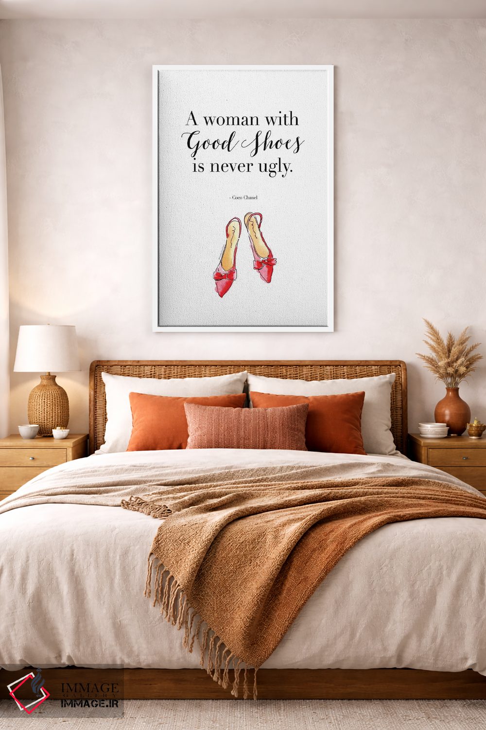 تابلو دکوراتیو "زنی با کفش های خوب" اثر مرسدس لوپز چارو - D3W