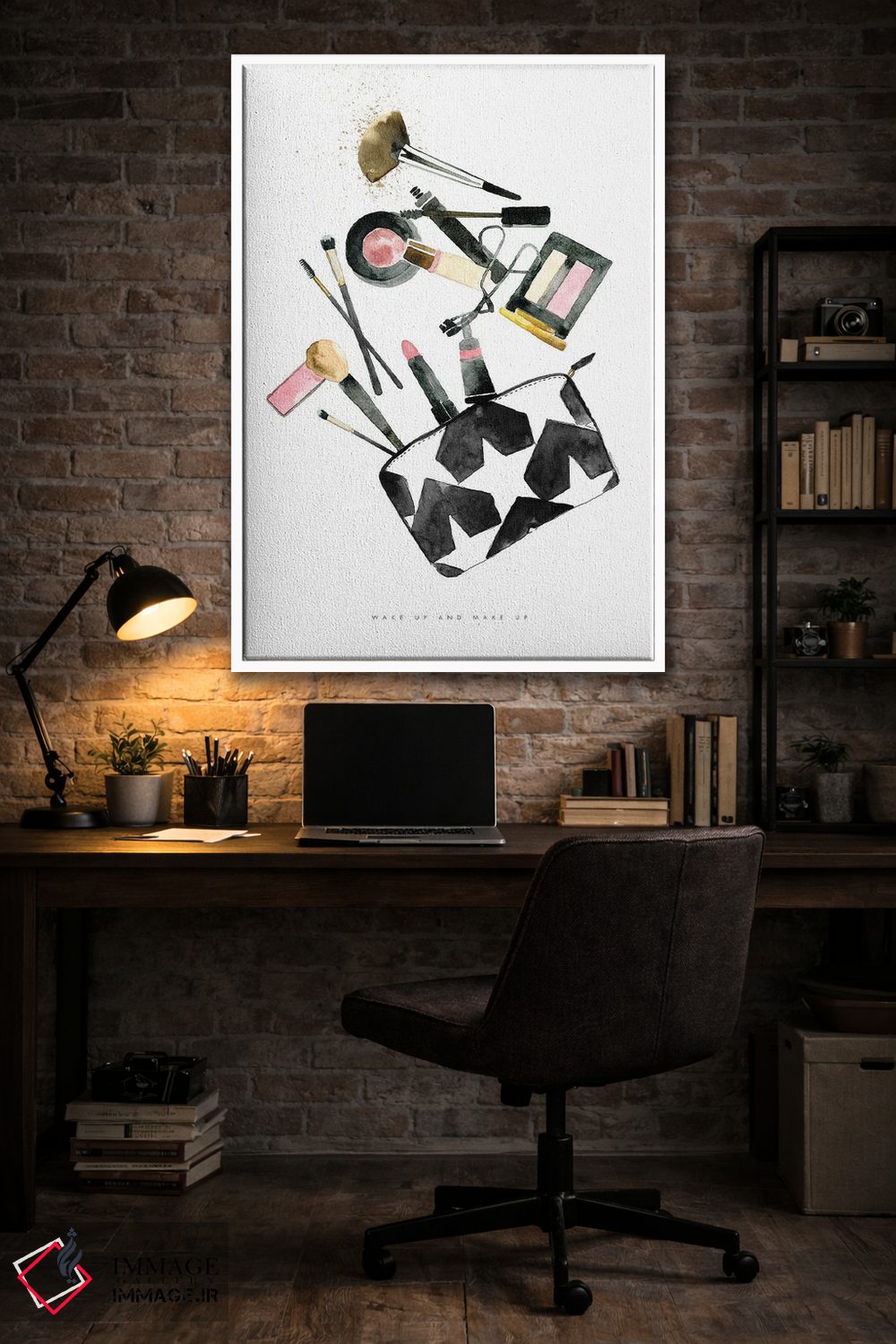 تابلو مدرن "بیدار شو و آرایش کن" اثر مرسدس لوپز چارو - D3W