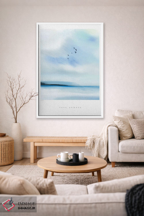 تابلو مینیمال "سواحل پاک" اثر مرسدس لوپز چارو - D1W