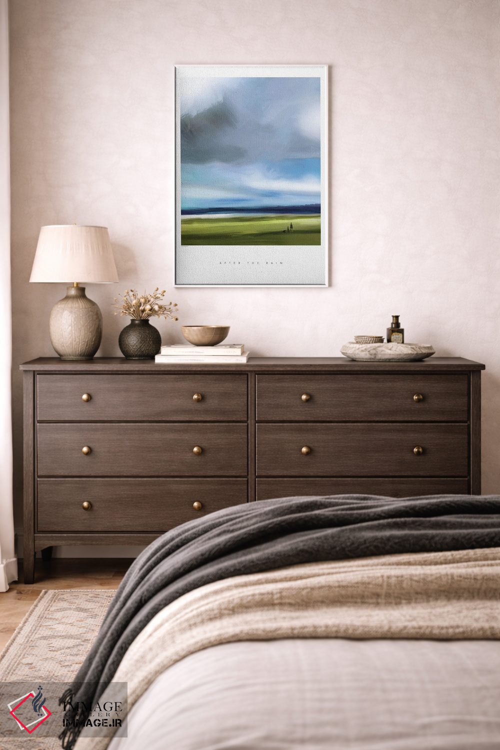 تابلو مینیمال "بعد از باران" اثر مرسدس لوپز چارو - D1W