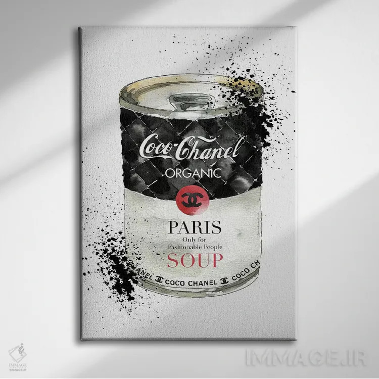 تابلو دکوراتیو "سوپ مد" اثر مرسدس لوپز چارو - نمای روبهرو روی دیوار