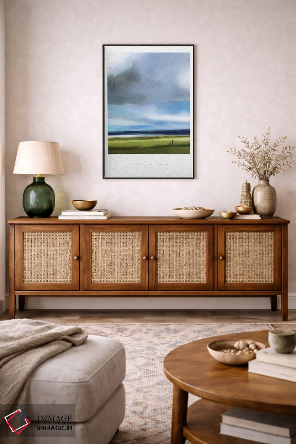 تابلو مینیمال "بعد از باران" اثر مرسدس لوپز چارو - D4B