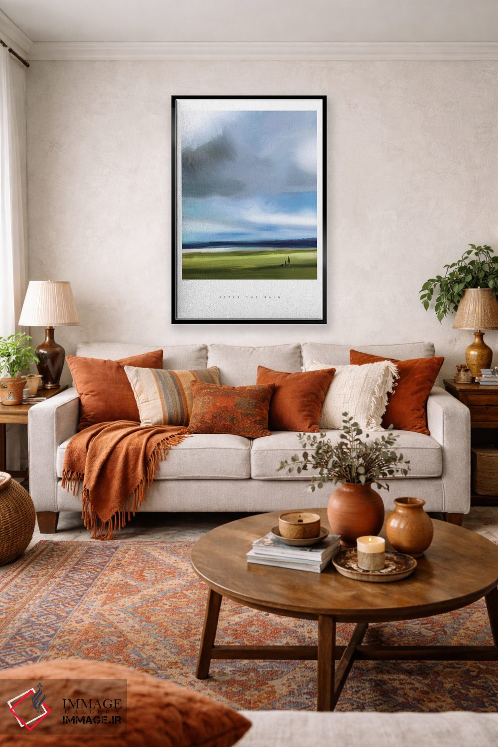 تابلو مینیمال "بعد از باران" اثر مرسدس لوپز چارو - D3B