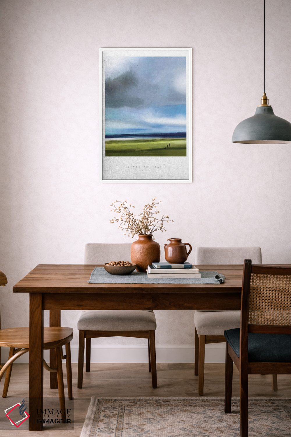 تابلو مینیمال "بعد از باران" اثر مرسدس لوپز چارو - D6W