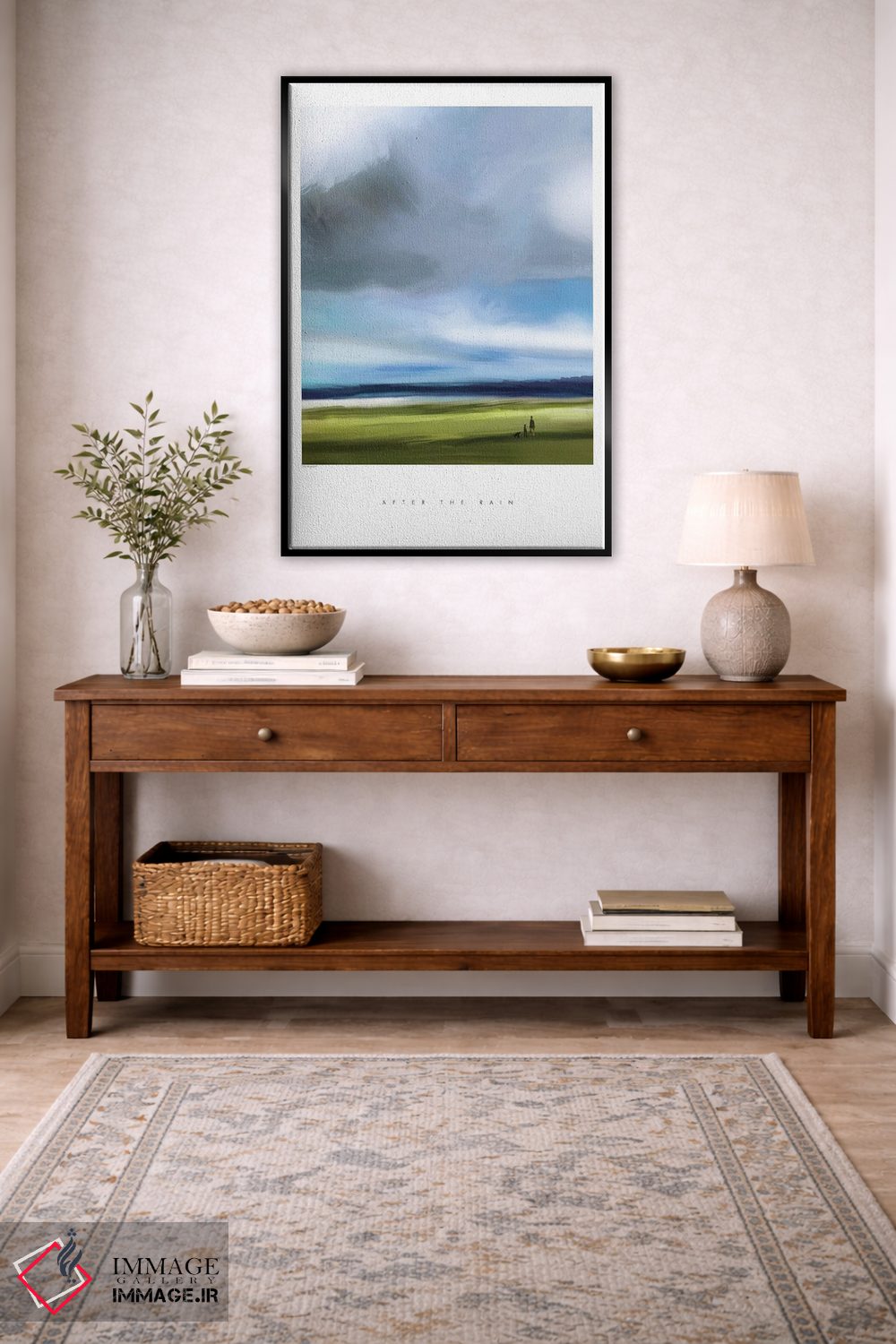 تابلو مینیمال "بعد از باران" اثر مرسدس لوپز چارو - D5B