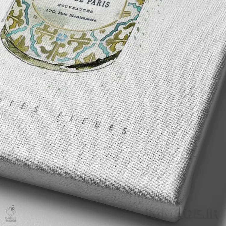 تابلو دکوراتیو "لاله ها در قوطی قدیمی" اثر مرسدس لوپز چارو - نمای نزدیک بافت بوم