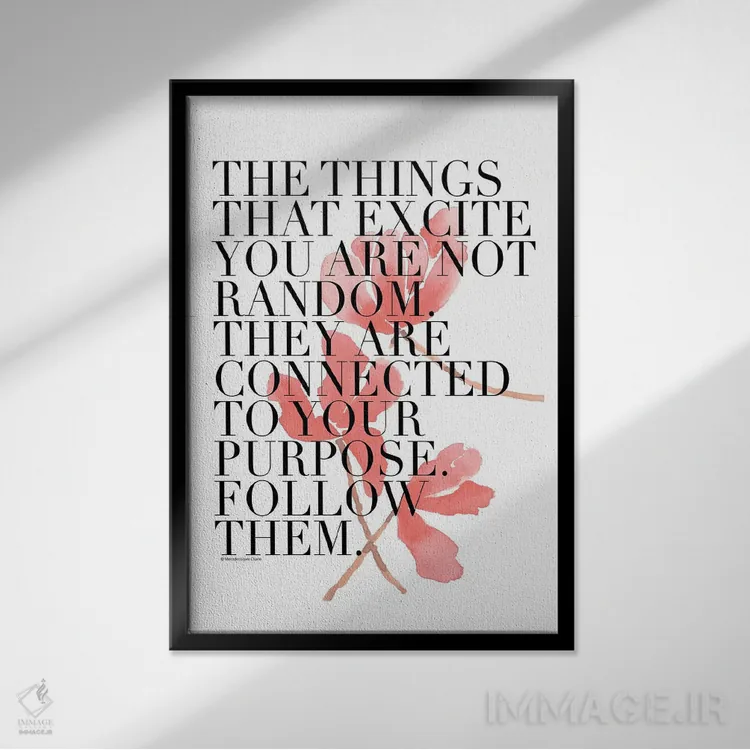 تابلو دکوراتیو "دنبالشون کن" اثر مرسدس لوپز چارو - نمای قابدار مشکی