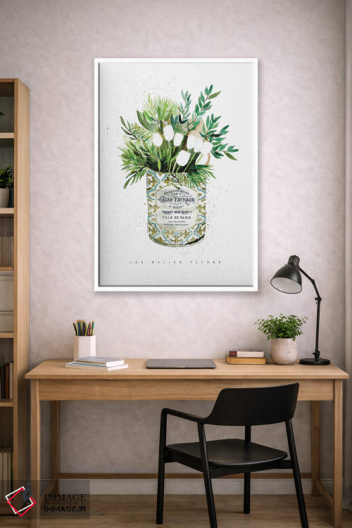 تابلو دکوراتیو "لاله ها در قوطی قدیمی" اثر مرسدس لوپز چارو - D1W