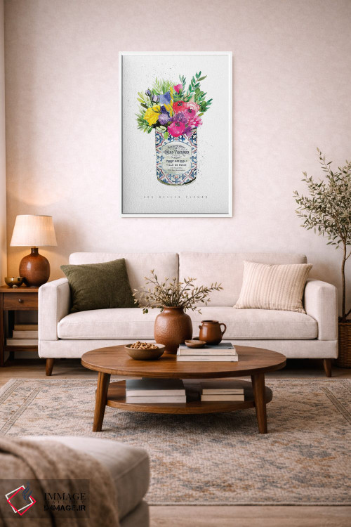 تابلو دکوراتیو "گل های تابستانی در قوطی قدیمی" اثر مرسدس لوپز چارو - D2W