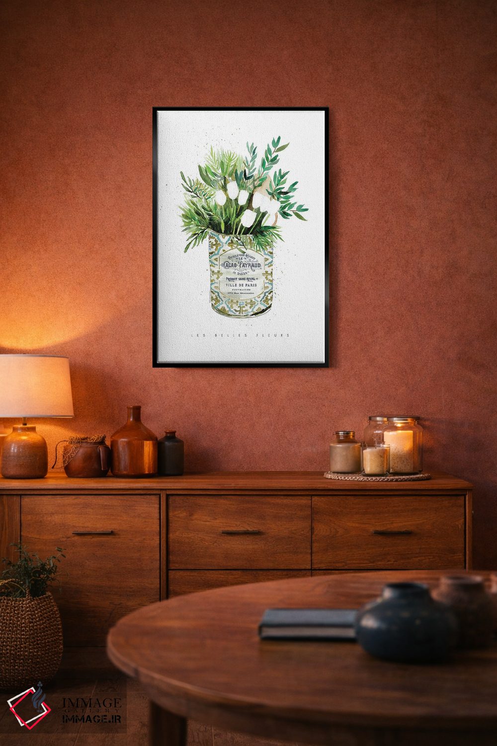 تابلو دکوراتیو "لاله ها در قوطی قدیمی" اثر مرسدس لوپز چارو - D5B