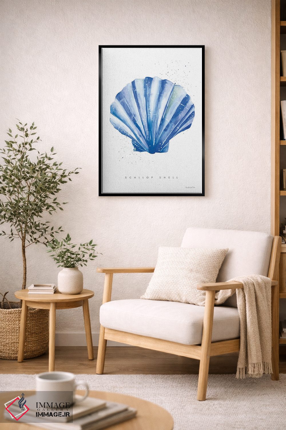 تابلو دکوراتیو "صدف اسکالوپ" اثر مرسدس لوپز چارو - D2B