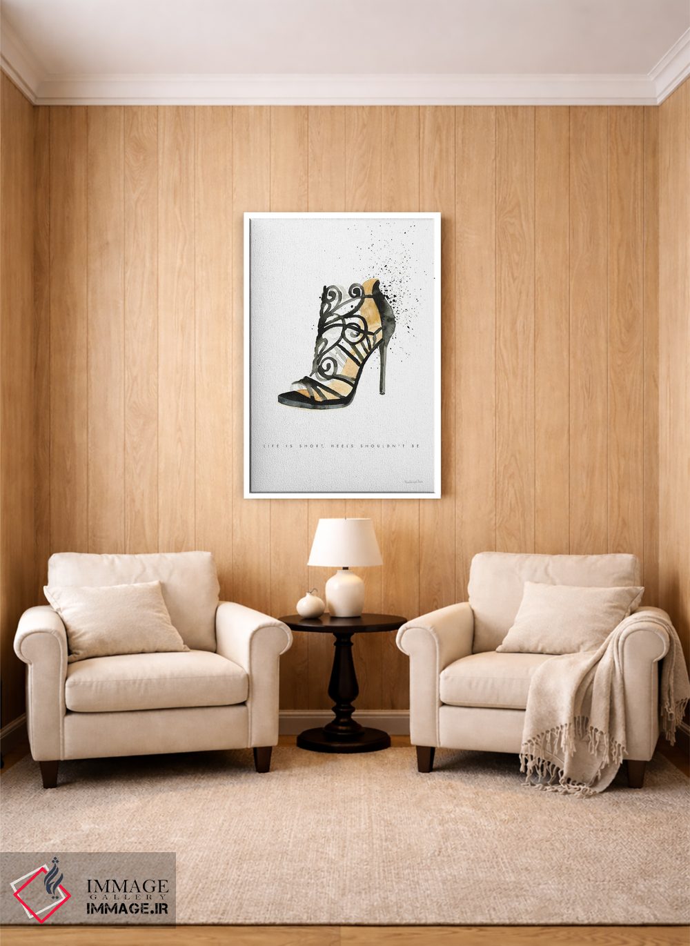 تابلو دکوراتیو "سبک استیلتو II" اثر مرسدس لوپز چارو - D1W