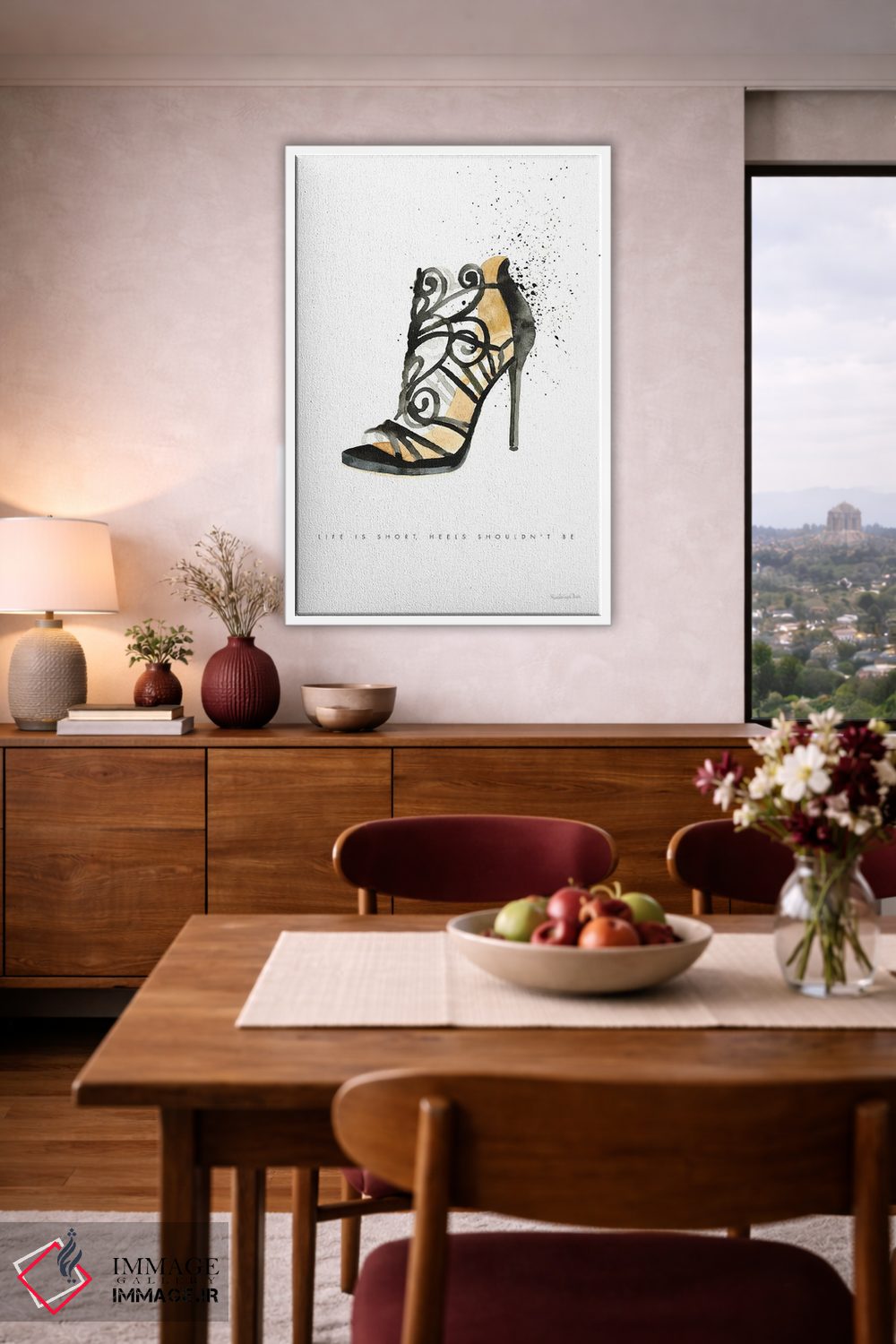 تابلو دکوراتیو "سبک استیلتو II" اثر مرسدس لوپز چارو - D3W