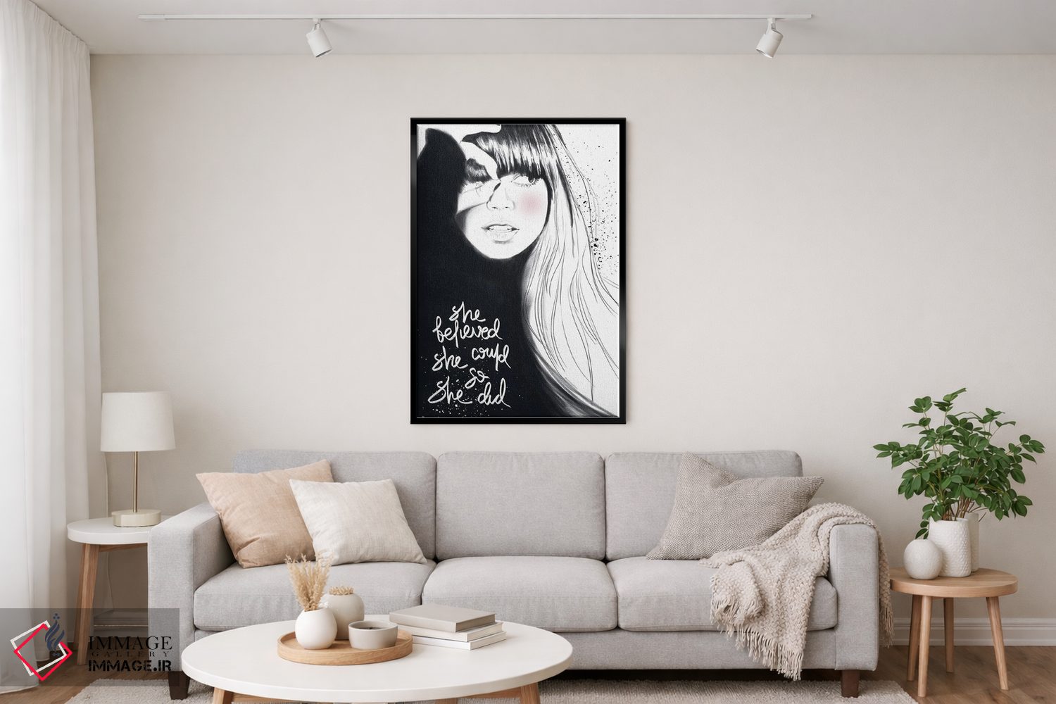 تابلو دکوراتیو "او باور داشت که می تواند" اثر مرسدس لوپز چارو - D2B