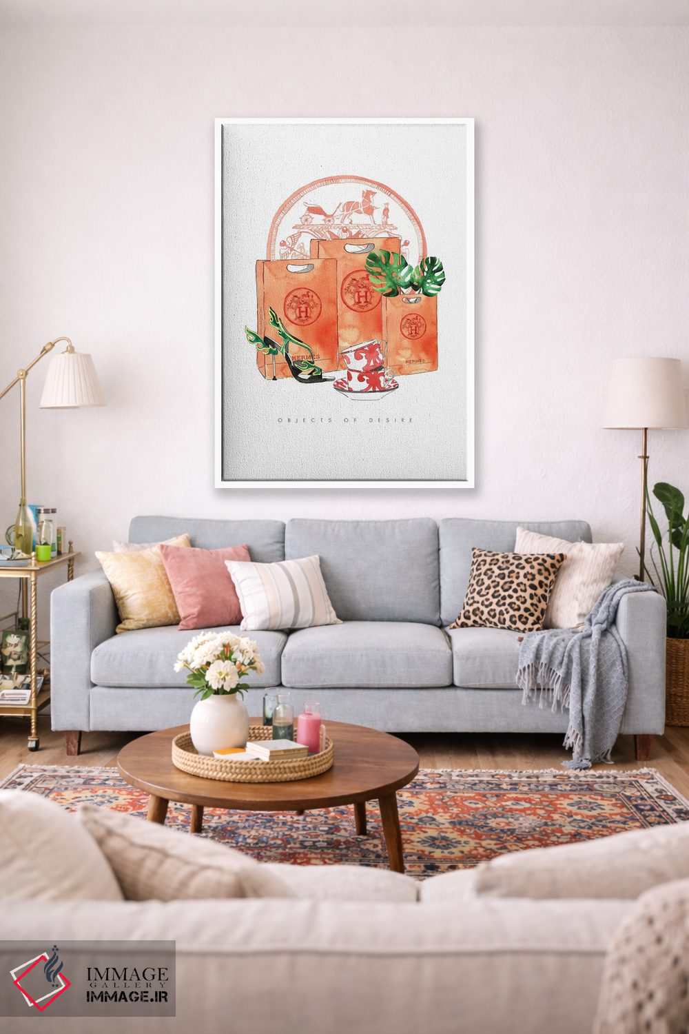 تابلو دکوراتیو "اشیاء آرزوی هرمس" اثر مرسدس لوپز چارو - D1W