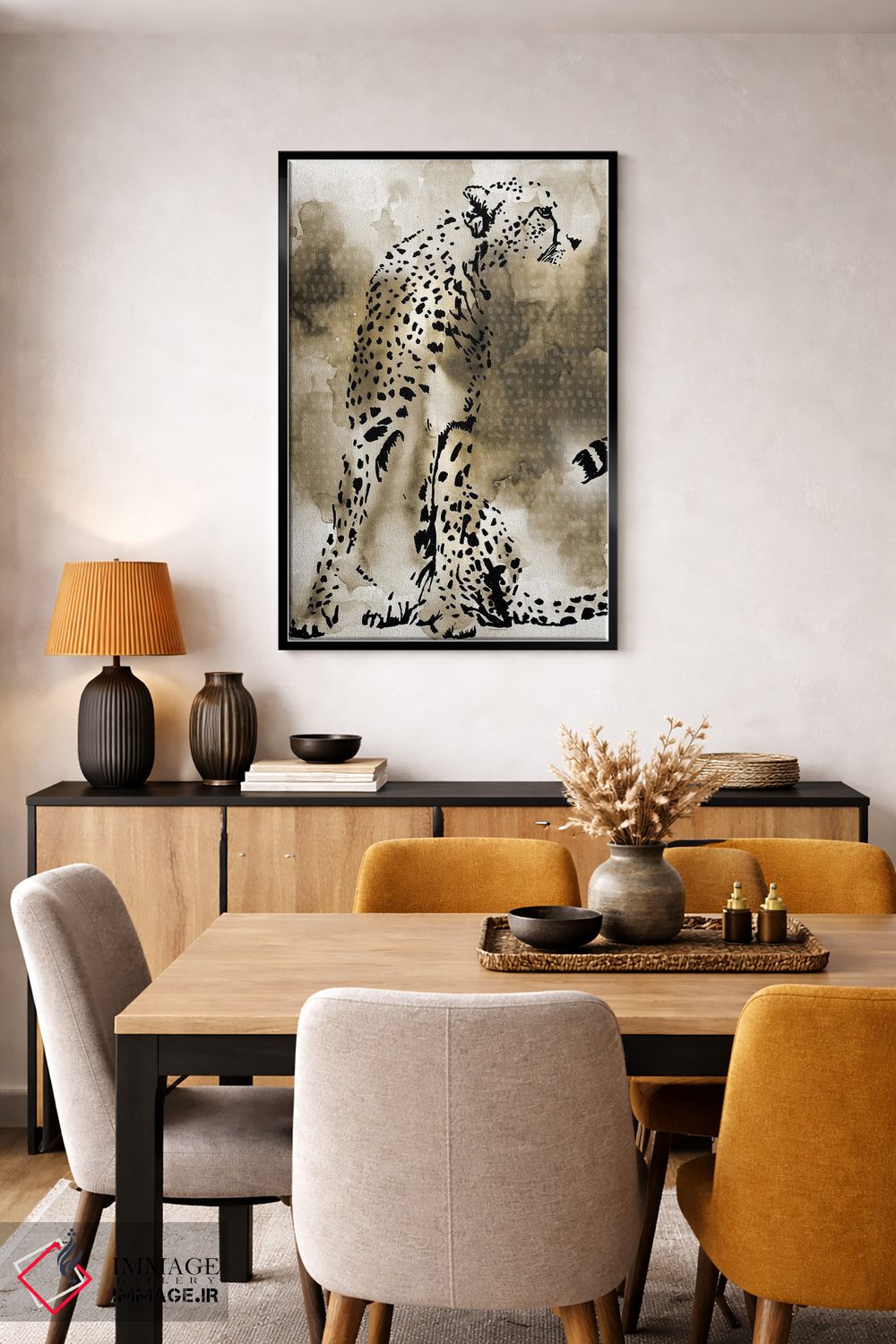 تابلو دکوراتیو "یوزپلنگ" اثر مرسدس لوپز چارو - D5B