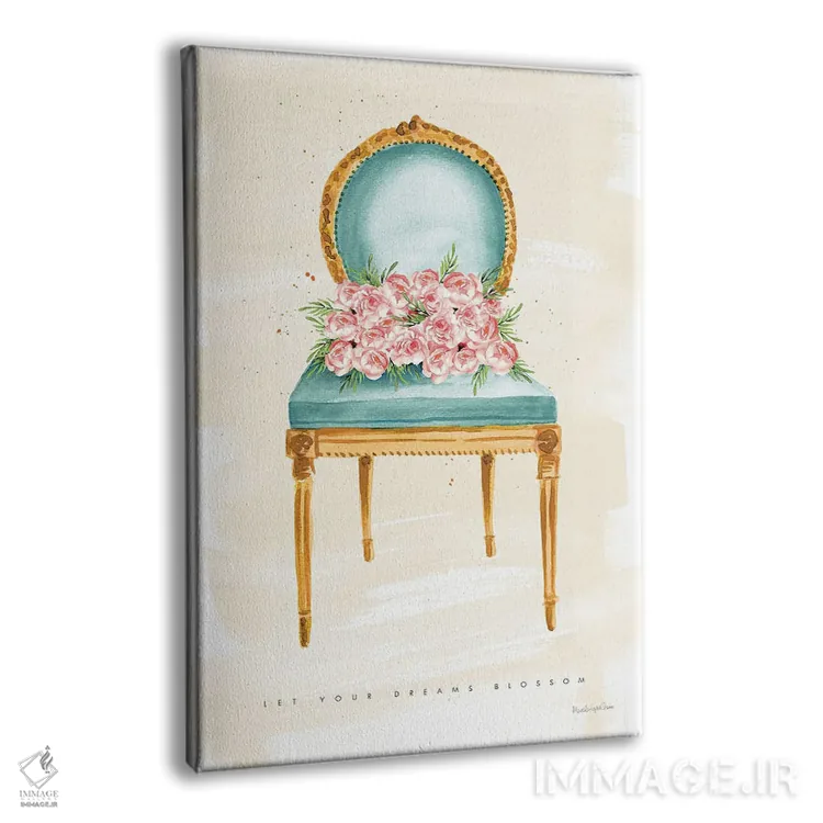 تابلو دکوراتیو "نشسته زیبا II" اثر مرسدس لوپز چارو - نمای پرسپکتیو محصول