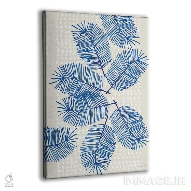 تابلو مینیمال "برگ های مدرن I" اثر مرسدس لوپز چارو - نمای پرسپکتیو محصول