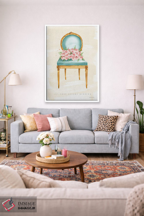 تابلو دکوراتیو "نشسته زیبا II" اثر مرسدس لوپز چارو - D1W