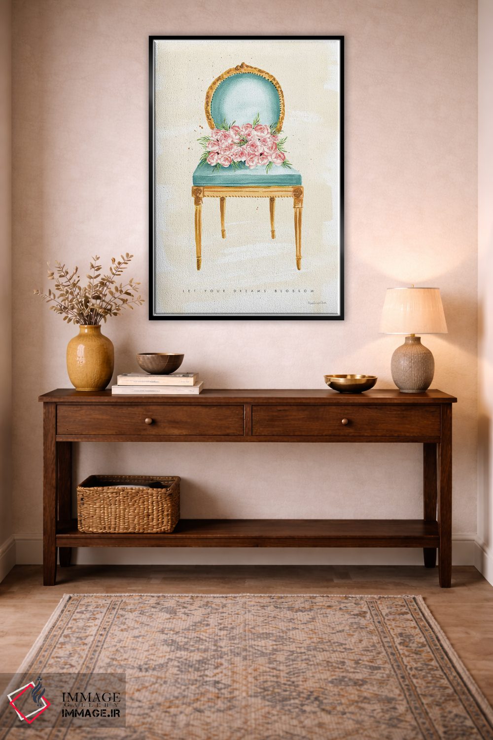 تابلو دکوراتیو "نشسته زیبا II" اثر مرسدس لوپز چارو - D5B