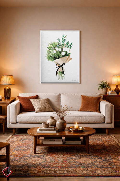 تابلو دکوراتیو "لاله های سفید" اثر مرسدس لوپز چارو - D2W