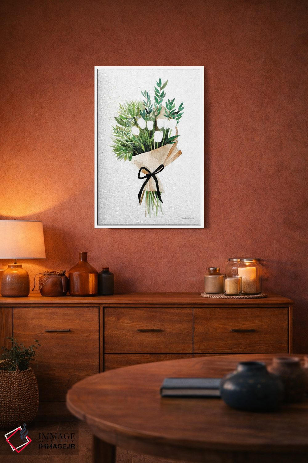 تابلو دکوراتیو "لاله های سفید" اثر مرسدس لوپز چارو - D3W