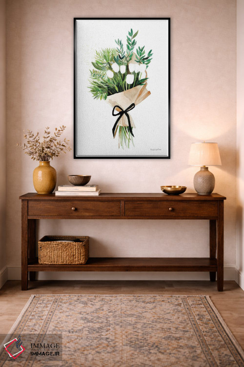 تابلو دکوراتیو "لاله های سفید" اثر مرسدس لوپز چارو - D4B