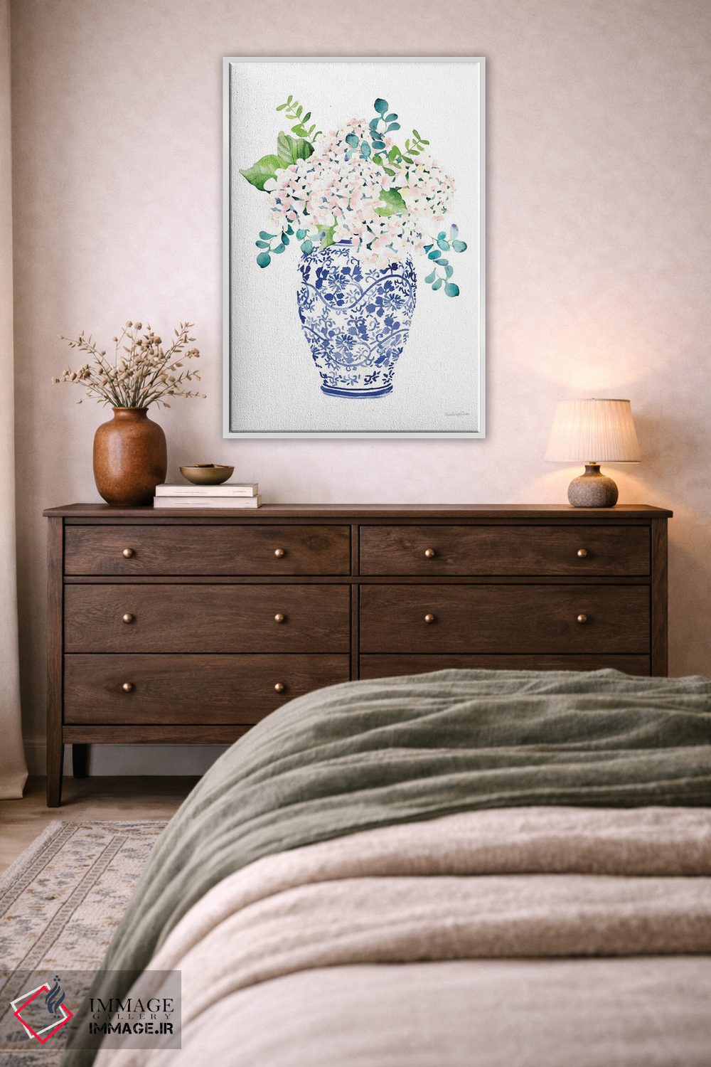 تابلو مدرن "گل قاصدک چینی II رنگ پریدگی" اثر مرسدس لوپز چارو - D1W