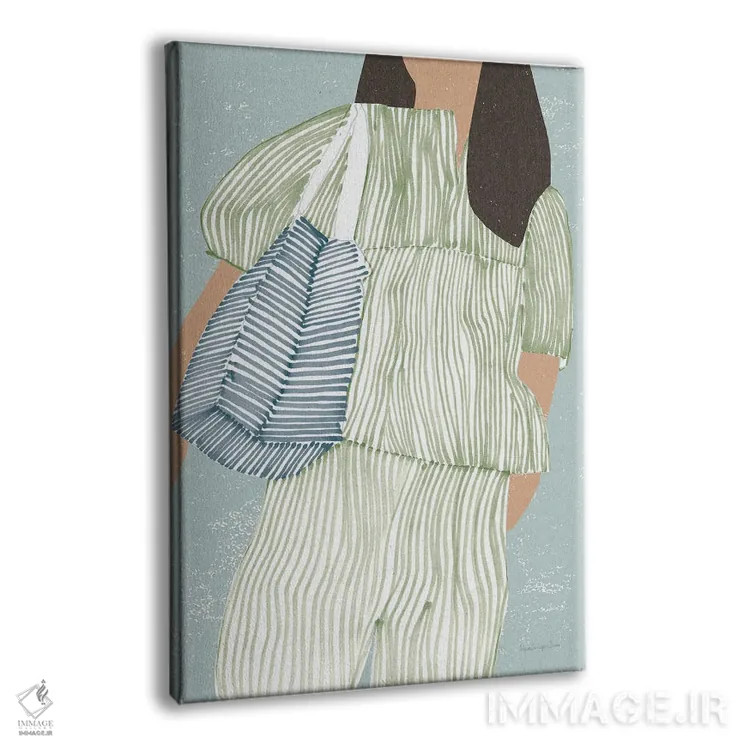 تابلو دکوراتیو "راه راه II" اثر مرسدس لوپز چارو - نمای پرسپکتیو محصول