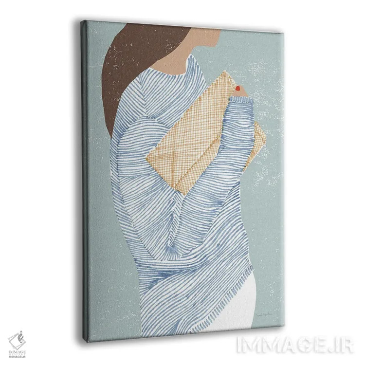 تابلو دکوراتیو "راه راه I" اثر مرسدس لوپز چارو - نمای پرسپکتیو محصول