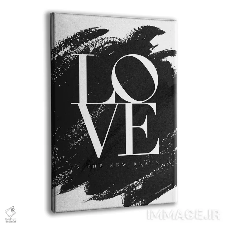 تابلو دکوراتیو "عشق رنگ جدید است" اثر مرسدس لوپز چارو - نمای پرسپکتیو محصول