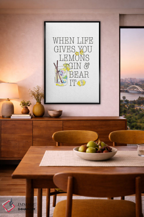 تابلو دکوراتیو "زندگی به تو لیمو می دهد" اثر مرسدس لوپز چارو - D6B