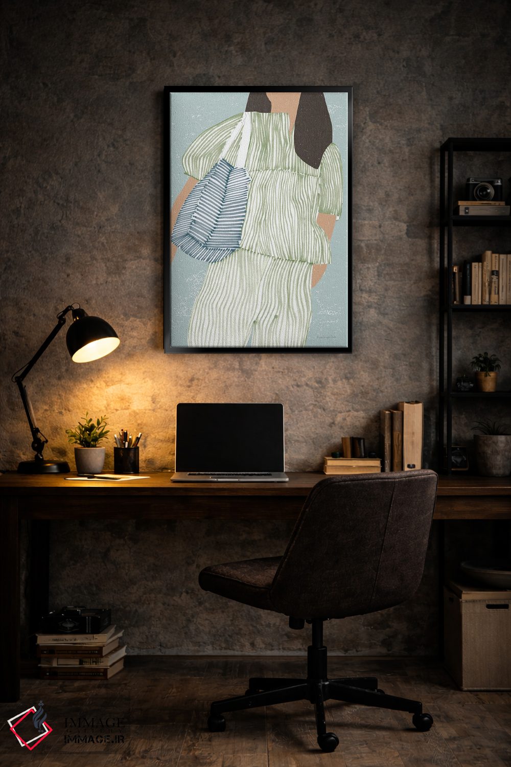 تابلو دکوراتیو "راه راه II" اثر مرسدس لوپز چارو - D4B