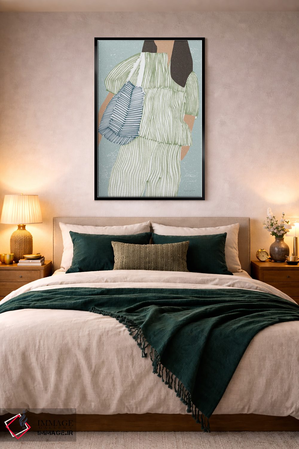 تابلو دکوراتیو "راه راه II" اثر مرسدس لوپز چارو - D3B