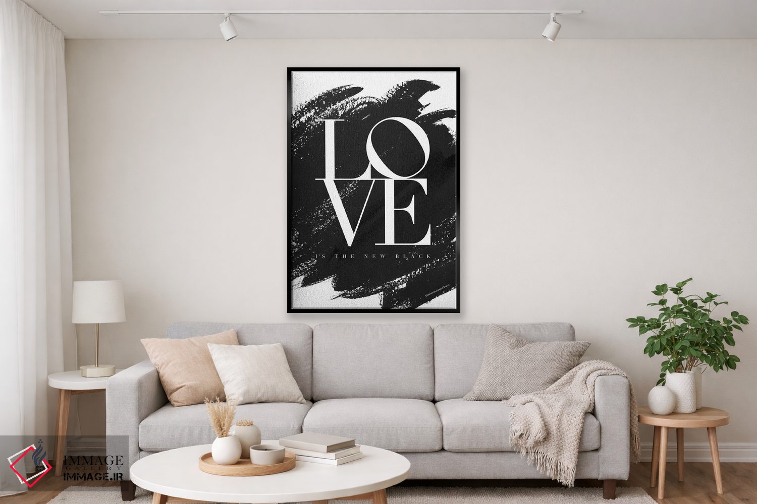 تابلو دکوراتیو "عشق رنگ جدید است" اثر مرسدس لوپز چارو - D2B