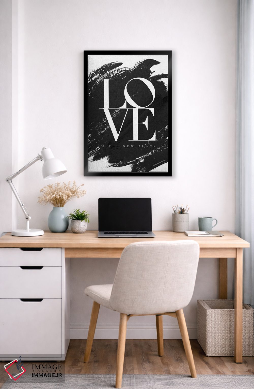 تابلو دکوراتیو "عشق رنگ جدید است" اثر مرسدس لوپز چارو - D5B