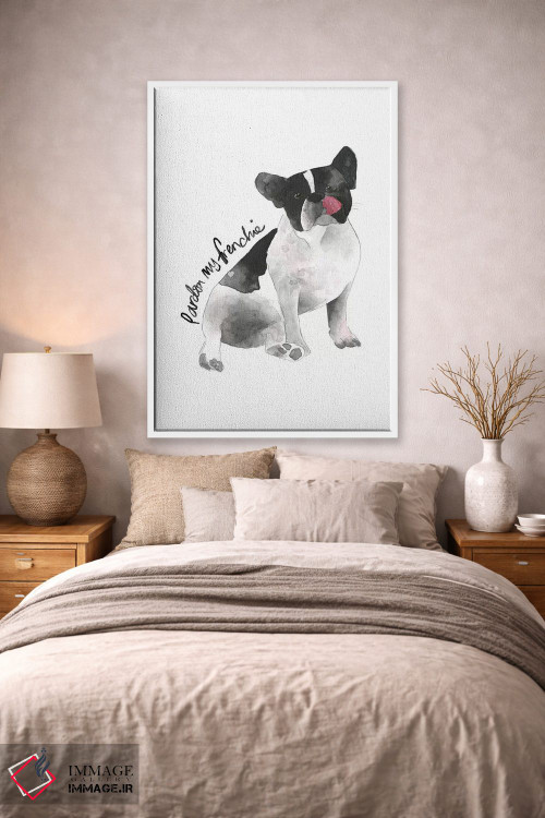 تابلو دکوراتیو "سگ فرانسوی" اثر مرسدس لوپز چارو - D1W