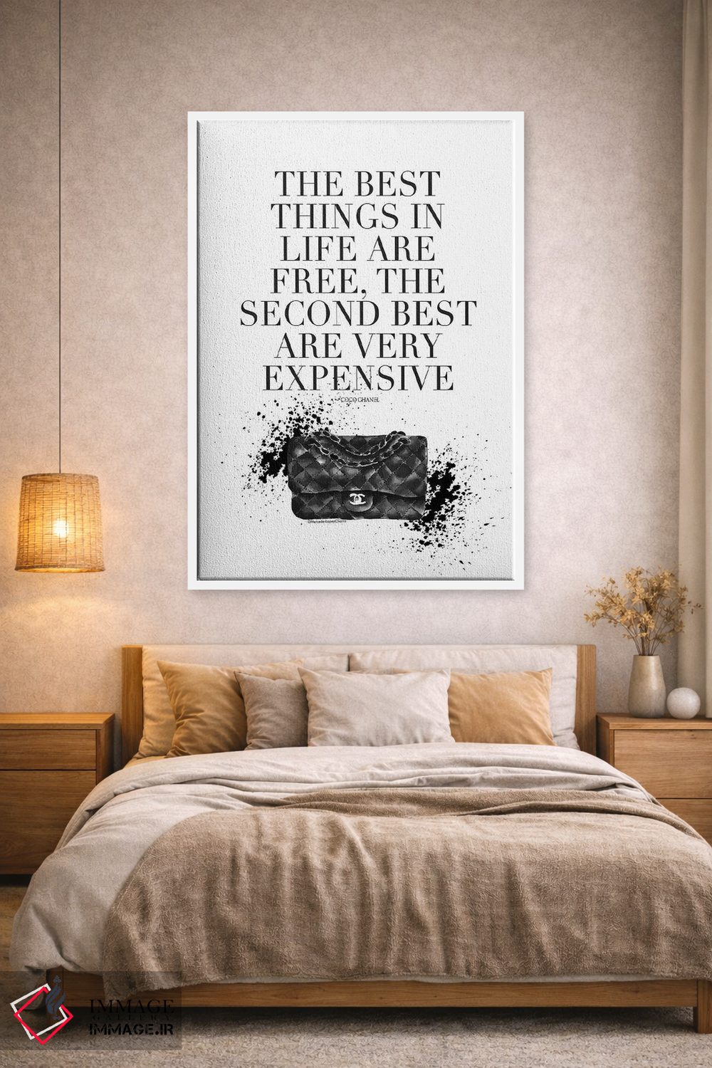 تابلو دکوراتیو "بهترین چیزها کوکو" اثر مرسدس لوپز چارو - D1W