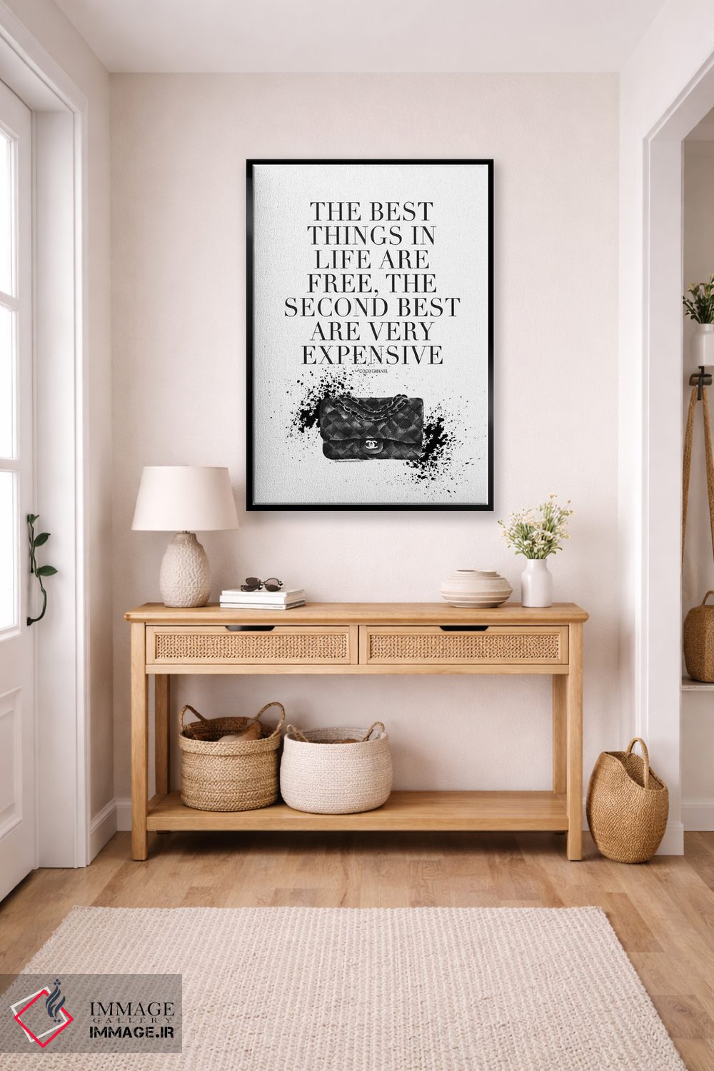 تابلو دکوراتیو "بهترین چیزها کوکو" اثر مرسدس لوپز چارو - D5B