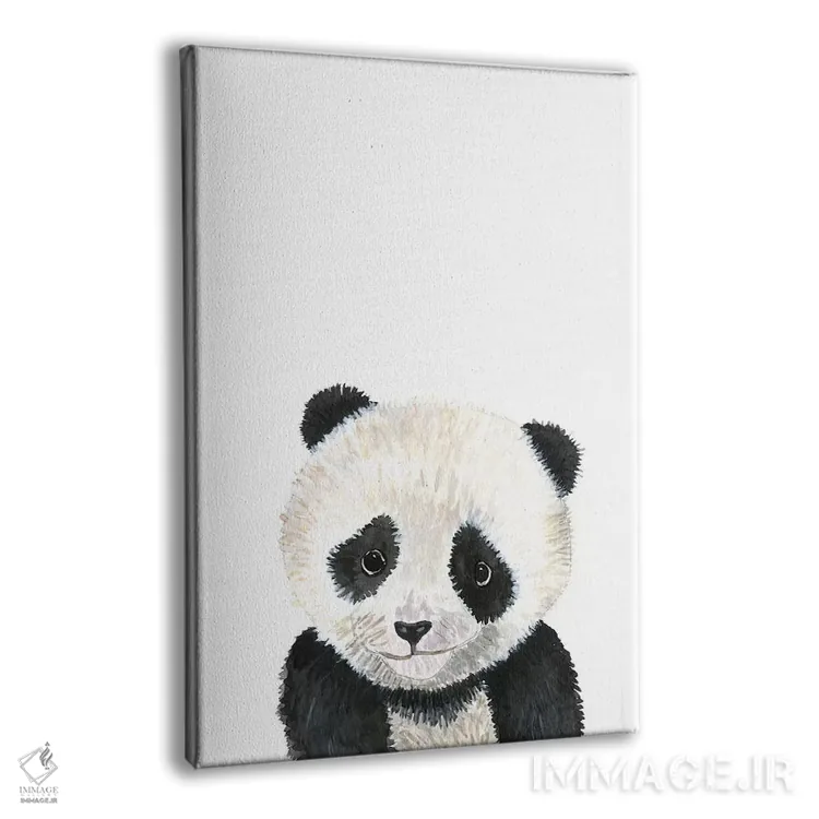 تابلو دکوراتیو "بچه پاندا" اثر مرسدس لوپز چارو - نمای پرسپکتیو محصول