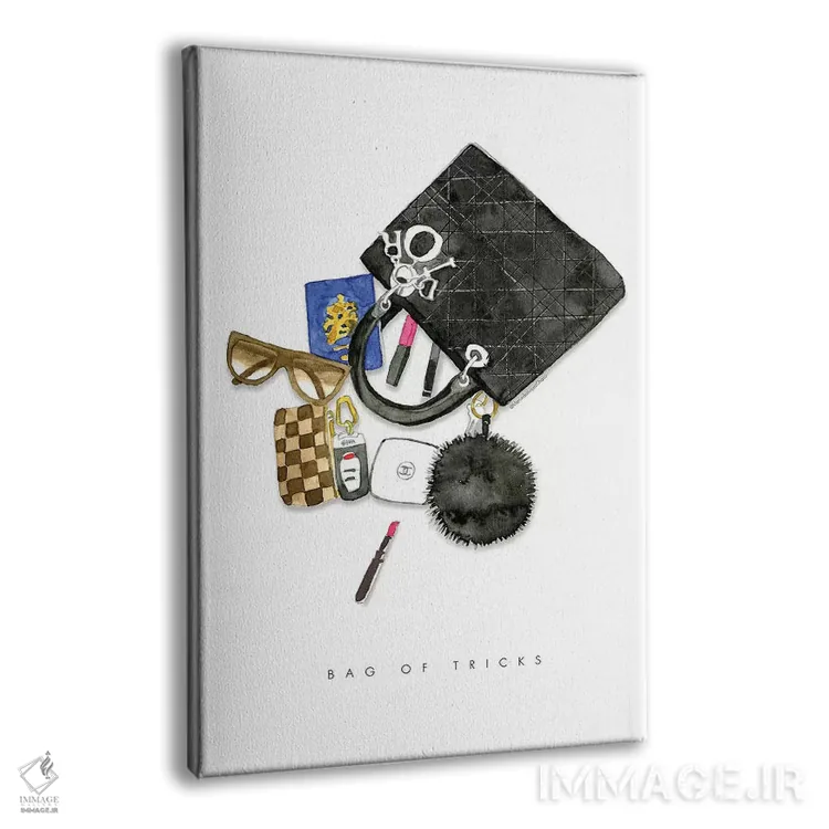 تابلو دکوراتیو "کیسه ای از حقه ها" اثر مرسدس لوپز چارو - نمای پرسپکتیو محصول
