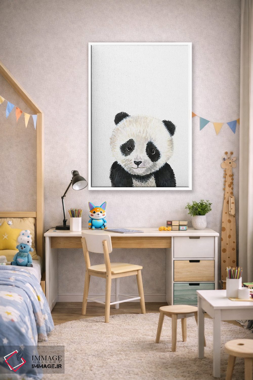 تابلو دکوراتیو "بچه پاندا" اثر مرسدس لوپز چارو - D1W