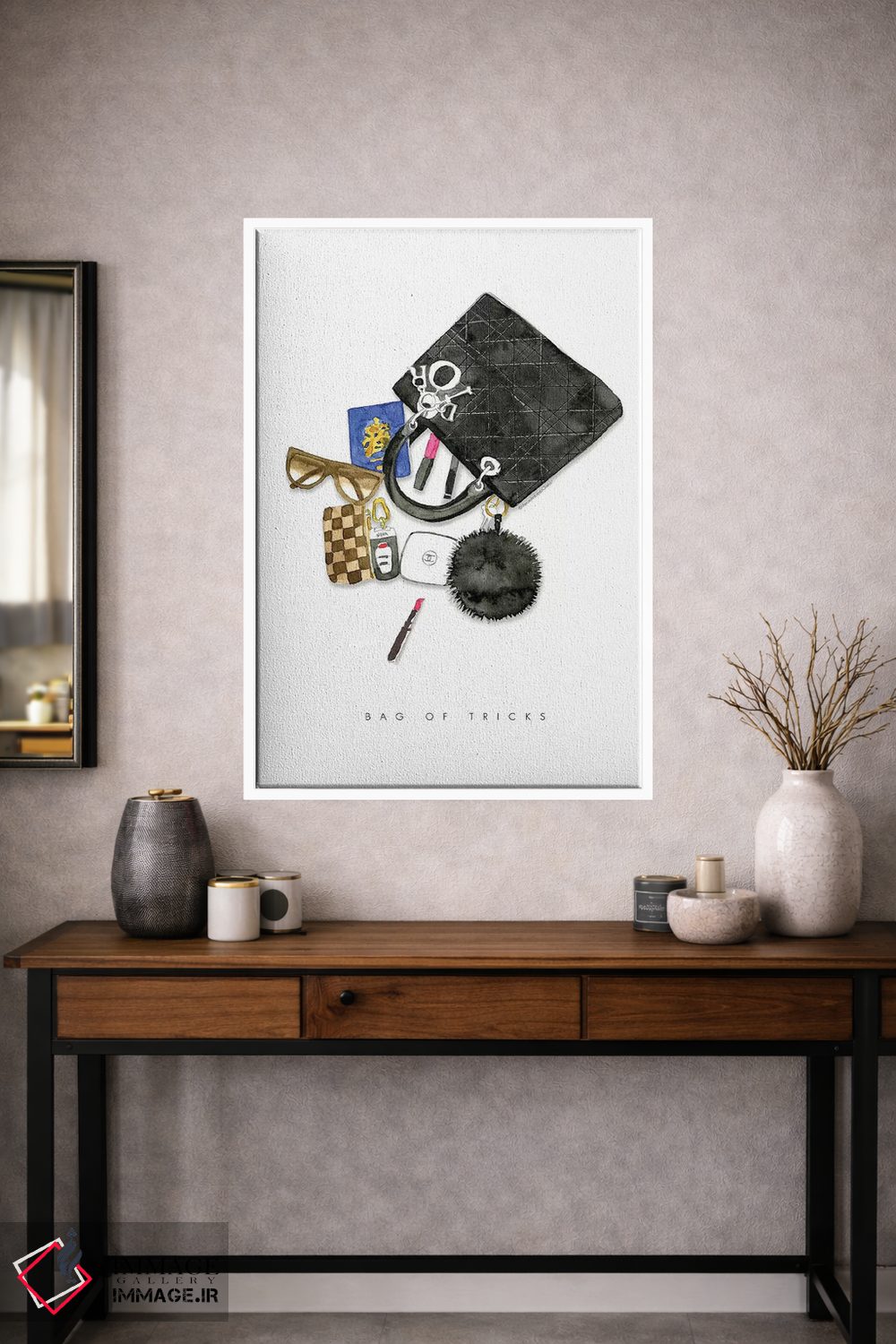 تابلو دکوراتیو "کیسه ای از حقه ها" اثر مرسدس لوپز چارو - D1W