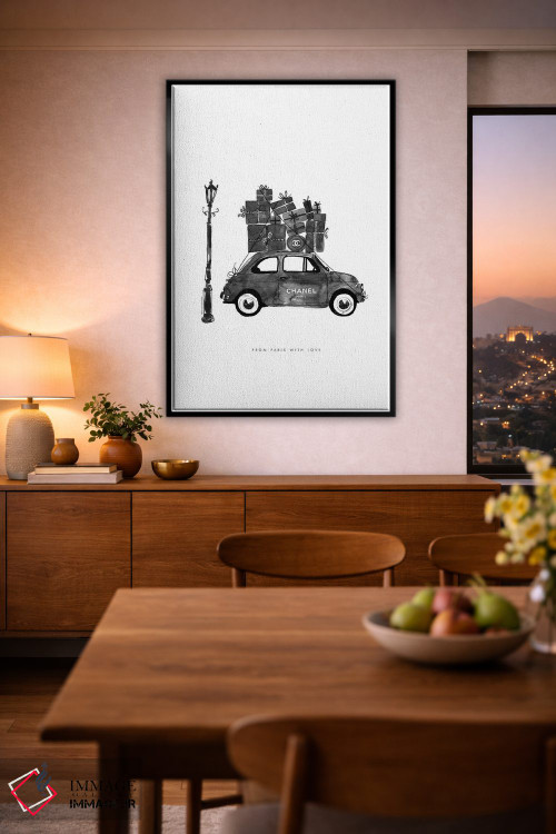 تابلو دکوراتیو "فیات قدیمی" اثر مرسدس لوپز چارو - D4B