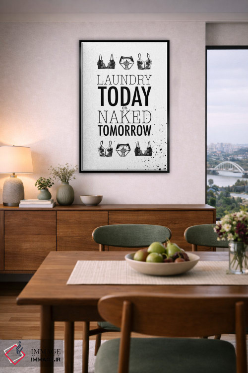 تابلو دکوراتیو "لباس شویی امروز" اثر مرسدس لوپز چارو - D6B