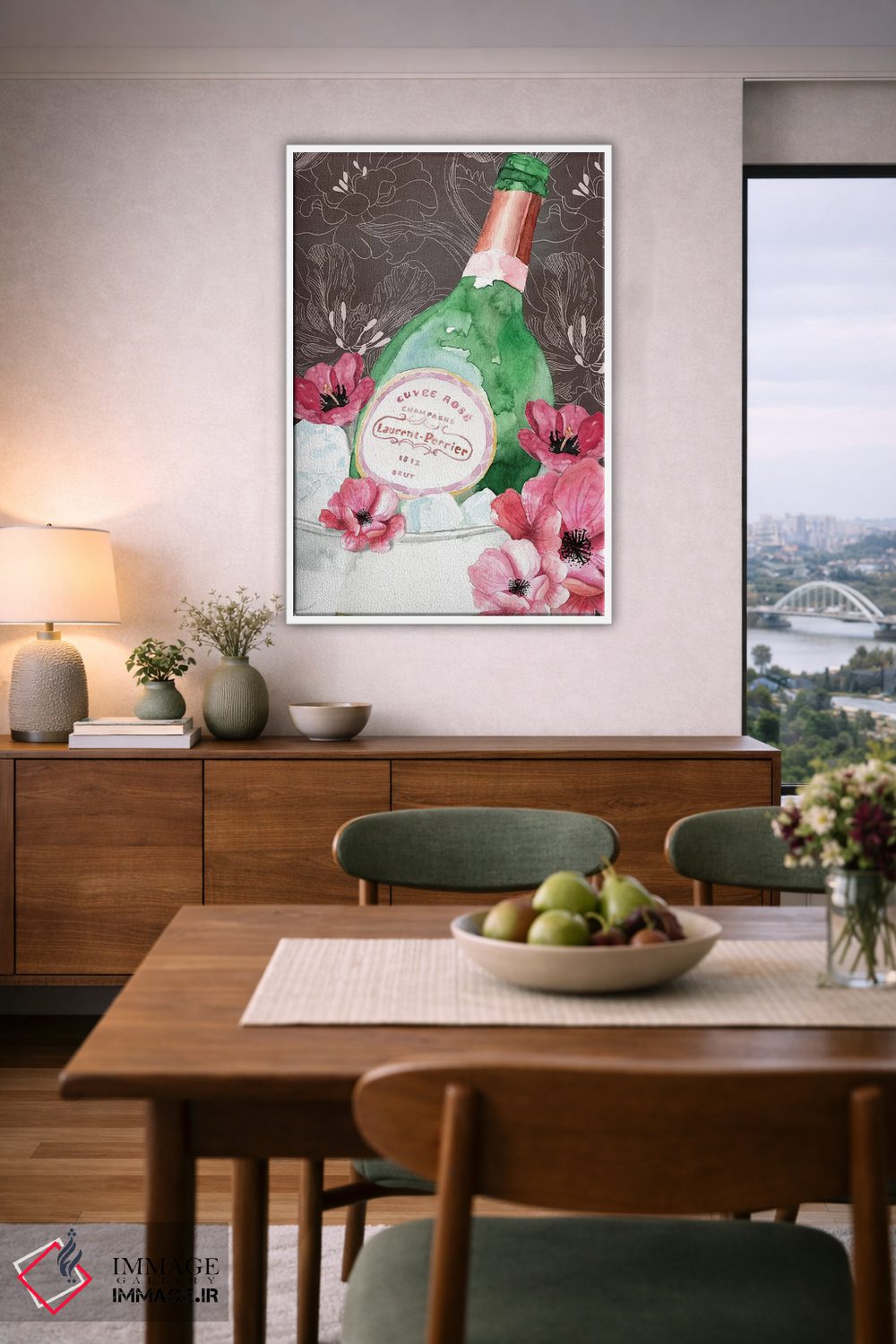 تابلو دکوراتیو "گل های لورن پریه" اثر مرسدس لوپز چارو - D6W